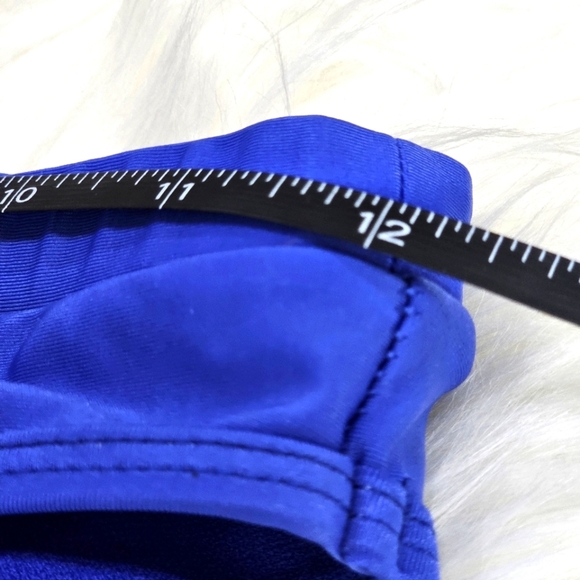 Brave Soul x Nasty Gal Bikini Set – Cobalt Blue Cut-Out High Neck Top, Racerback - Picture 13 of 16